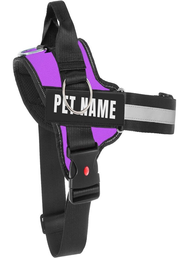 KIKA Pets No Pull Dog Harness with Name | Custom Dog Harness for Large Dogs, Extra Large Size (for Above 36 kg Dogs) Purple - Image 1